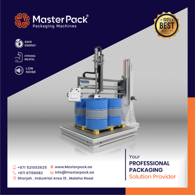 Pallet Drum Filling Machine Dubai UAE | Masterpack