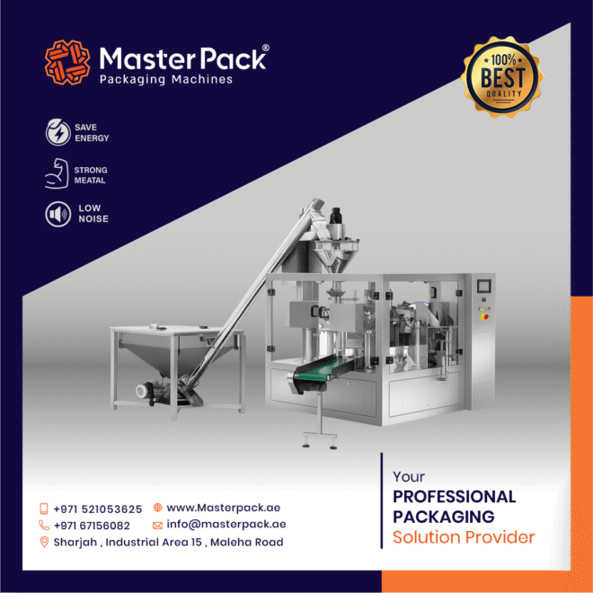 Powder Weigh Fill Seal Machine For Preformed Plastic Bags ” Doypack” In Dubai